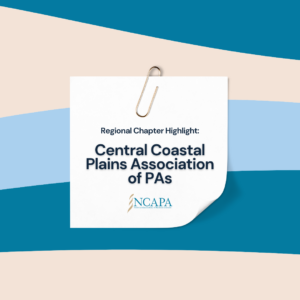 Regional Chapter Highlight: Central Coastal Plains Association of PAs (CCPAPA)